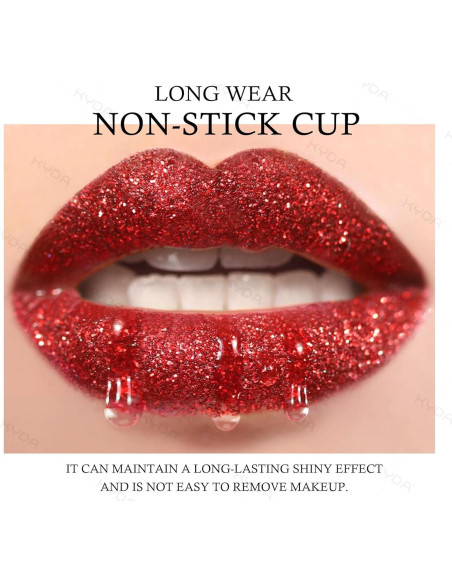 Kit de Labios Brillantes KYDA 3 Colores Polvo Metálico