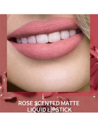 Kit de Labial Líquido Mate MAEPEOR 6PCS Nude Larga Duración