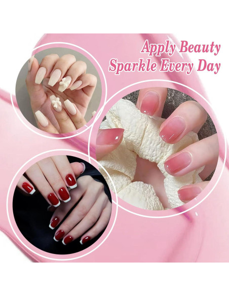 Esmalte de Uñas Rosa Allstarry 15ml Gel y Secado al Aire