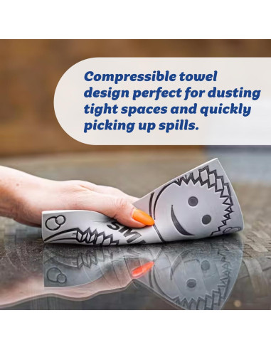 Toalla de Plumería Húmeda Scrub Daddy - 4 Unidades, Sin Rayones