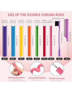 Conjunto de 44 Piezas Rizadores de Cabello Sin Calor Syhood 2