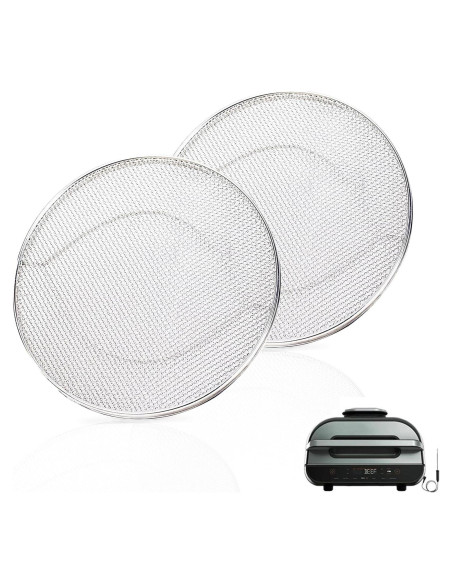 2 Escudos Antisalpicaduras Acero Inoxidable Ninja Foodi FG551