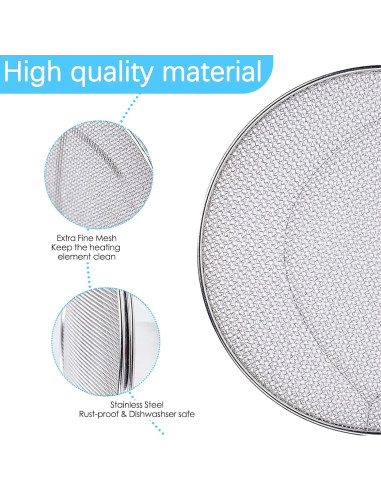 2 Escudos Antisalpicaduras Acero Inoxidable Ninja Foodi FG551