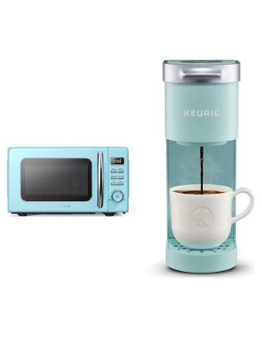 Horno Microondas Retro Galanz GLCMKZ07BER07 0.7 Pies Azul