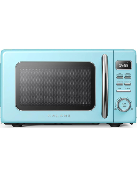 Horno Microondas Retro Galanz GLCMKZ07BER07 0.7 Pies Azul
