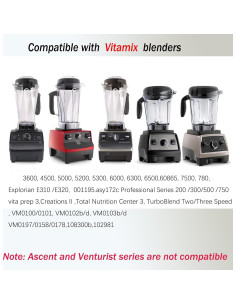 Jarra de licuadora Bxmgr 1.81L clara compatible Vitamix 2