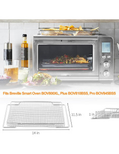 Cesta de Freidora de Aire Breville Acero Inoxidable 304 2 Pcs 2