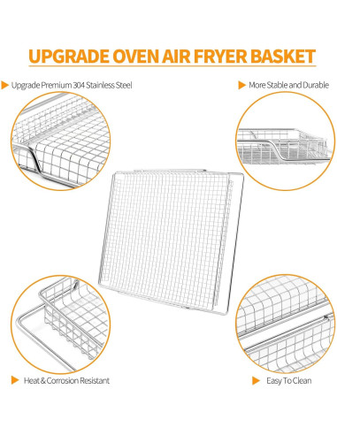 Cesta de Freidora de Aire Breville Acero Inoxidable 304 2 Pcs