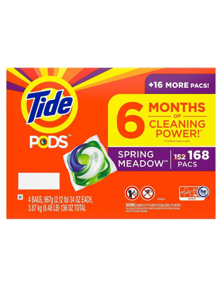 Detergente Líquido Tide PODS 4.9L Meadow de Primavera