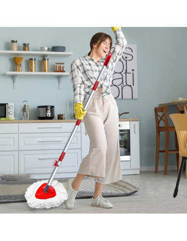 Paquete de 4 cabezales de microfibra para mopa O Cedar EasyWring