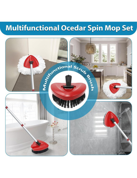 Paquete de 4 cabezales de microfibra para mopa O Cedar EasyWring Paquete de 4 cabezales de microfibra para mopa O Cedar EasyWring