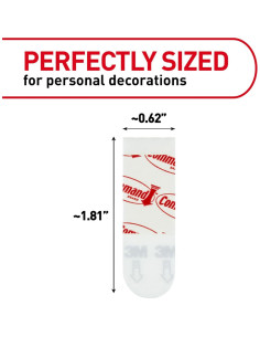 Tiras para Póster Command 136 Unidades Adhesivas Blancas 2