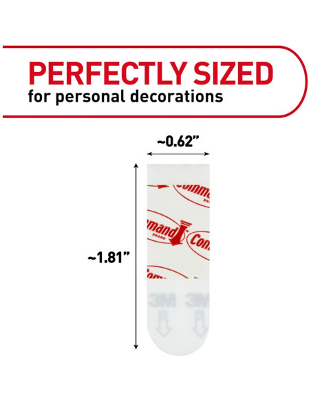 Tiras para Póster Command 136 Unidades Adhesivas Blancas