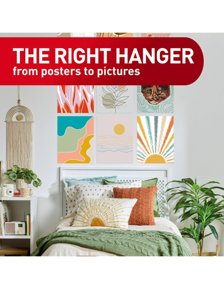 Tiras para Póster Command 136 Unidades Adhesivas Blancas