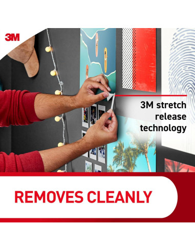 Tiras para Póster Command 136 Unidades Adhesivas Blancas