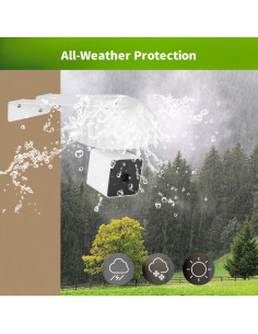 Soporte de Pared LONNKY con Cubierta Impermeable para WYZE Cam Pan V3 2