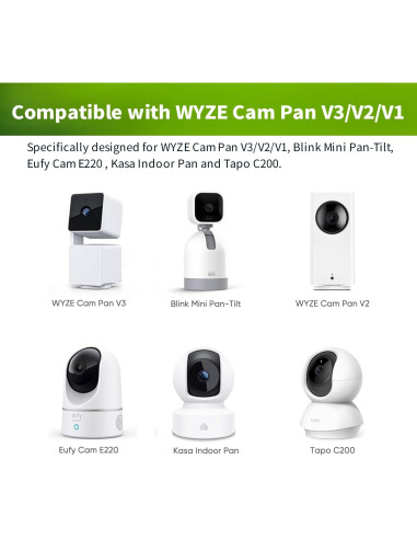 Soporte de Pared LONNKY con Cubierta Impermeable para WYZE Cam Pan V3