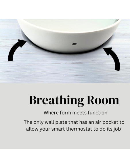 Placa de Pared Rectangular Adorna One Plata Brillante para Termostato Google Nest 2020