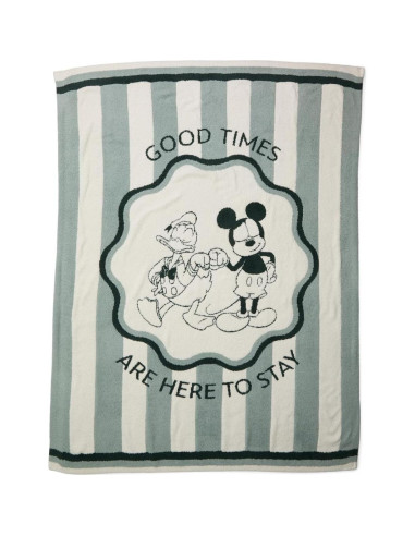 Manta a rayas Disney Mickey y Donald CozyChic 152x114cm