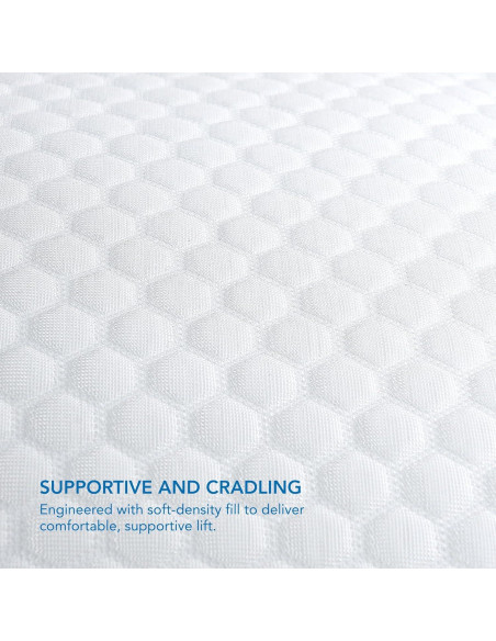 Almohada Columbia Comfort Ice Fiber para Dormir Espalda y Estómago