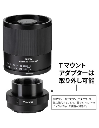 Lente Telefoto Tokina SZX 400mm F8 Reflex MF Micro Cuatro Tercios