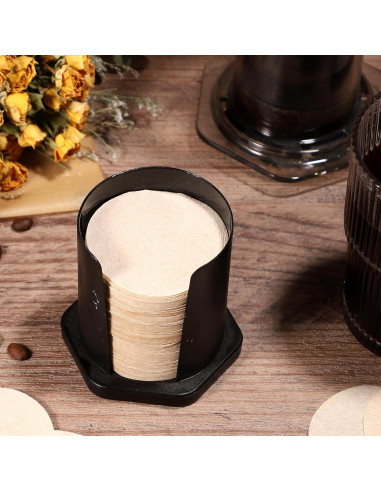 Filtros de Café Desechables Prudiut 600 Pcs 64mm Sin Blanquear