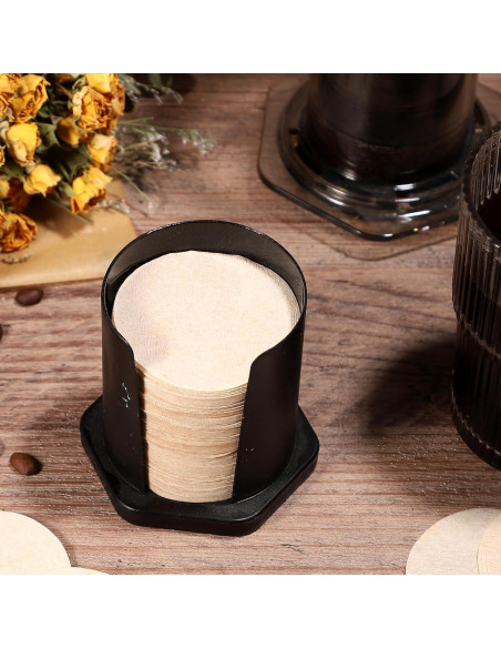 Filtros de Café Desechables Prudiut 600 Pcs 64mm Sin Blanquear