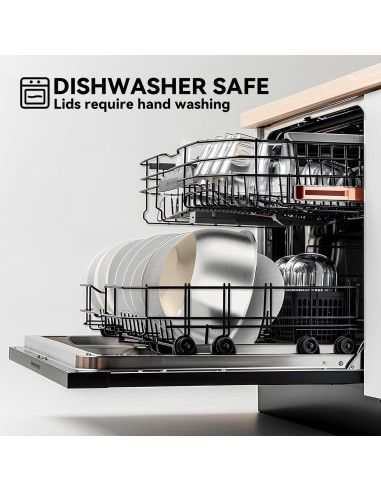 Juego de 5 Tazones de Mezcla KITEISCAT Acero Inoxidable 2.47 kg