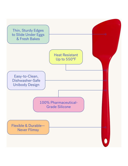 Espátula de Silicona GIR Premium 33 cm Resistente al Calor