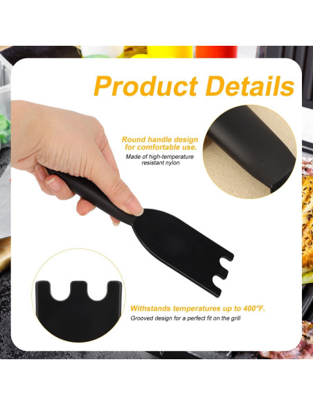 Raspadores de Parrilla BOXOB para George Foreman - 2 Piezas Raspadores de Parrilla BOXOB para George Foreman - 2 Piezas