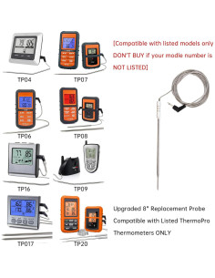 Sonda de Termómetro de Carne UXIETIN Compatible Thermopro 2