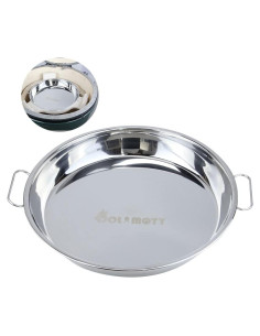 Bandeja de Goteo Acero Inoxidable DOLAMOTY 31.75 cm Big Green Egg