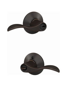 Cerradura de Entrada Schlage F51A Accent Bronce Envejecido