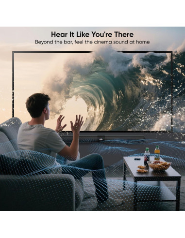 Barra de Sonido Saiyin DS6401DB 100W Bluetooth 5.3 2 en 1