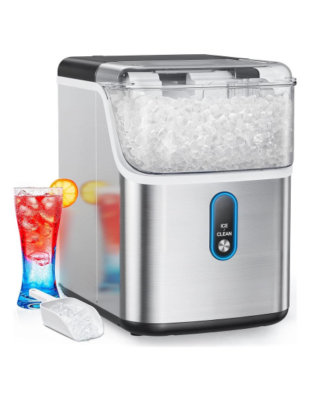 Fabricador de Hielo Nugget HOMEZAY 15 kg/día Compacto