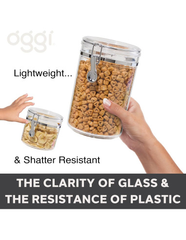 Tarro de Almacenamiento Hermético OGGI Jumbo 4.4L con Tapa Clip