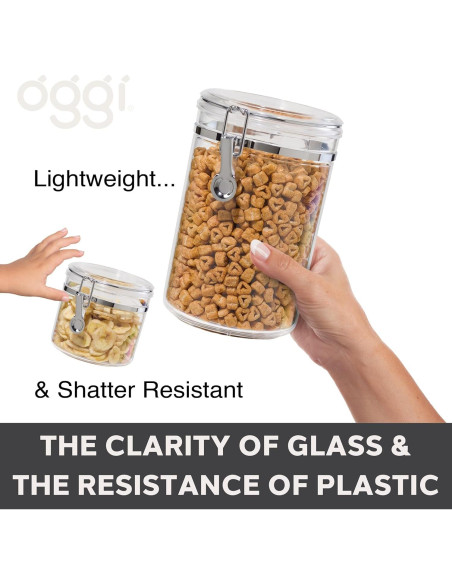 Tarro de Almacenamiento Hermético OGGI Jumbo 4.4L con Tapa Clip