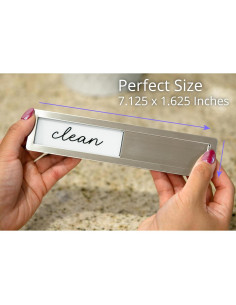 Imán de Acero Inoxidable SimplyNeat para Lavavajillas - Limpio/Sucio 2