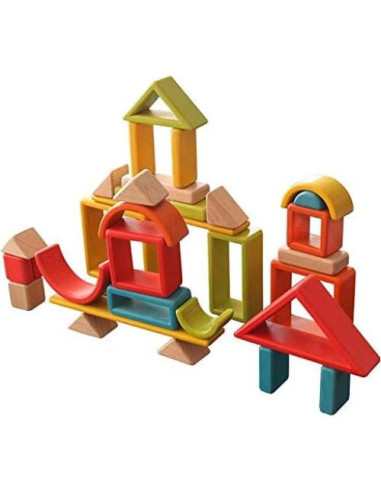 Bloques de Construcción Geométricos de Madera MODERNGENIC 32 Piezas