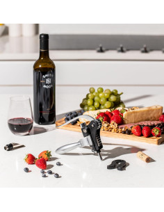 Juego de Sacacorchos de Vino Quantum Lux 9 Piezas Plata Mate 2