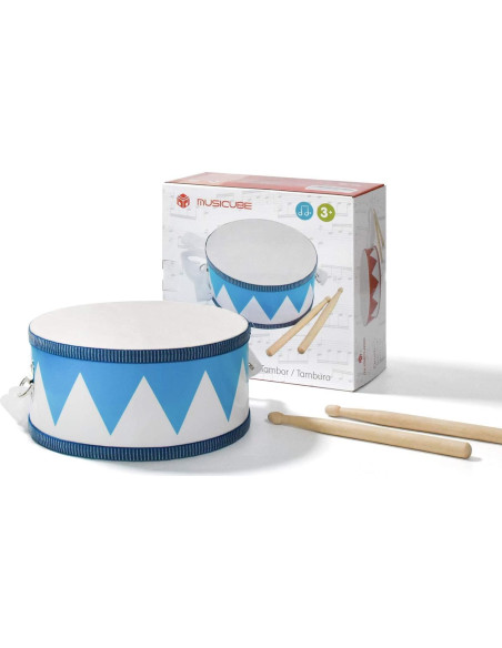 Juego de Tambores para Niños MUSICUBE 20.5 cm Madera Educativo