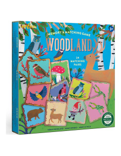 Juego de Memoria Woodland eeBoo - 48 Azulejos 5+ Años