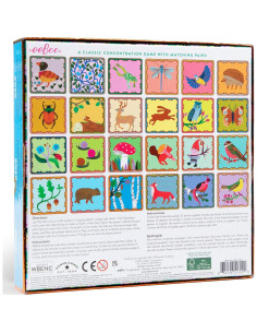 Juego de Memoria Woodland eeBoo - 48 Azulejos 5+ Años 2
