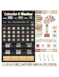 Calendario Boho para Aula Fancy Land 71.8 x 113 cm con Tarjetas