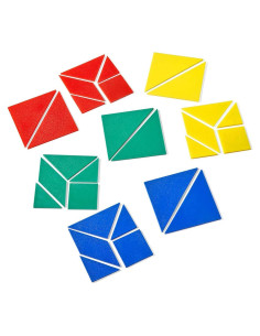 Tangram de Plástico ETA hand2mind, Set de 4 Piezas