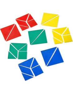 Tangram de Plástico ETA hand2mind, Set de 4 Piezas 2