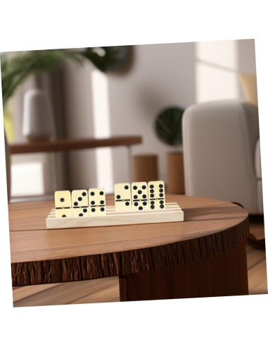 2 Bandejas de Dominó de Madera Antideslizantes Toddmomy