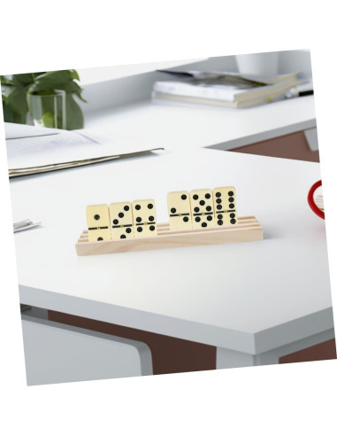 2 Bandejas de Dominó de Madera Antideslizantes Toddmomy