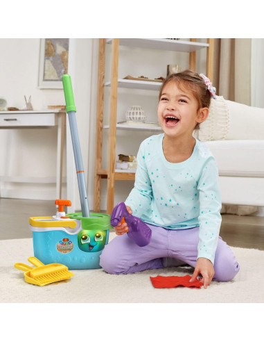 Caddy de Limpieza Interactivo VTech Clean Sweep Azul 3-5 Años