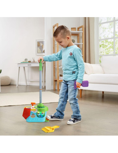 Caddy de Limpieza Interactivo VTech Clean Sweep Azul 3-5 Años